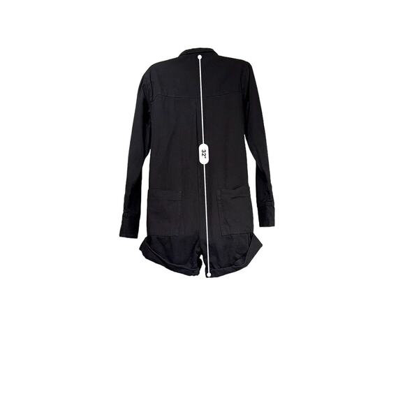 one teaspoon Prophecy black denim long sleeve snap button romper size XXS - Picture 3 of 11